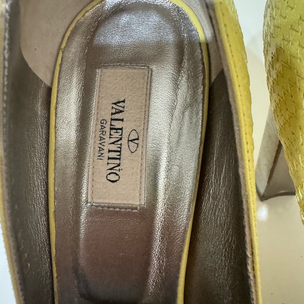 Valentino peep toe pumps